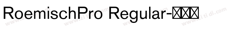 RoemischPro Regular字体转换 RoemischPro Regular字体转换